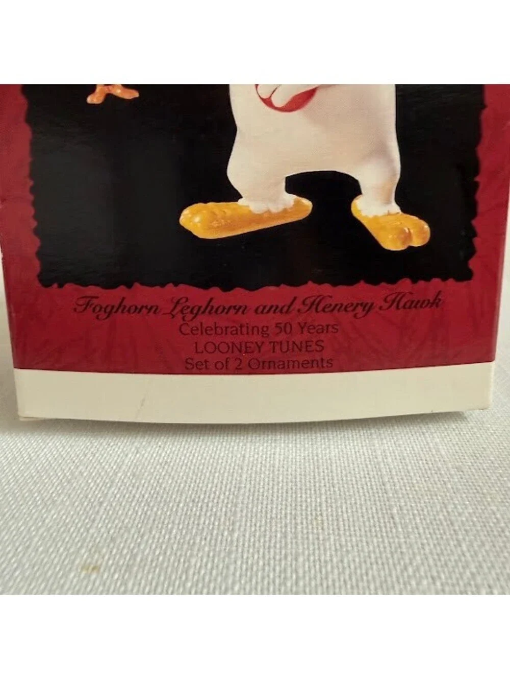 Hallmark 1996 Keepsake Ornament Looney Tunes Foghorn Leghorn and Henery Hawk (2)